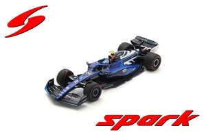 WILLIAMS RACING FW45 #2 LOGAN SARGEANT BRITISH GP 2023 - WILLIAMS 800th GP blå/sort/hvid 1:18