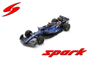 WILLIAMS F1 FW45 TEAM WILLIAMS RACING GULF N 23 AUSTIN USA GP 2023 ALEXANDER ALBON BLUE 1:18