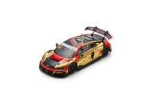Indlæs billede til gallerivisning AUDI R8 LMS GT3 TEAM AUDI SPORT ASIA ABSOLUTE N 40 2nd FIA GT WORLD CUP MACAU 2023 EDOARDO MORTARA ORANGE GOLD BLACK 1:18