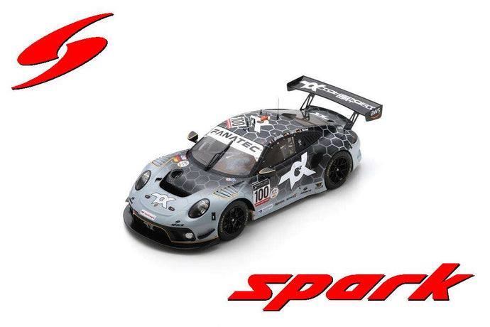 PORSCHE 911 991-2 GT3 R TEAM TOKSPORT WRT N 100 24h SPA 2022 J.ANDLAUER - M.DIENST - S.MULLER WHITE BLACK 1:18