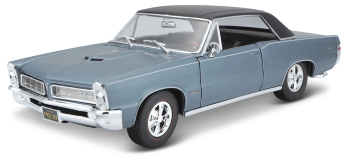 PONTIAC GTO HURST 1965 METALLIC LIGHT BLUE 1:18