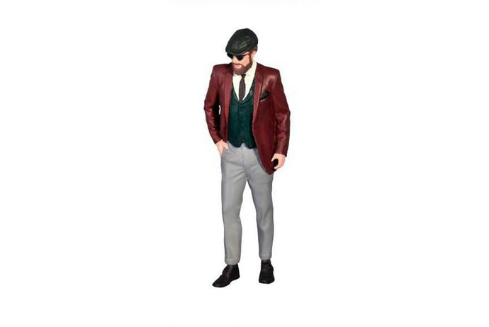 FIGURES MAN Alexander grey jacket and black pants 1:18