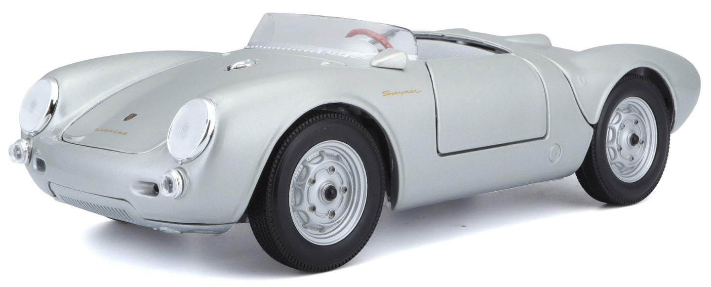 PORSCHE 550 A SPYDER 1953 SILVER 1:18