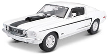 Indlæs billede til gallerivisning FORD MUSTANG GT COBRA JET 1968 WHITE 1:18
