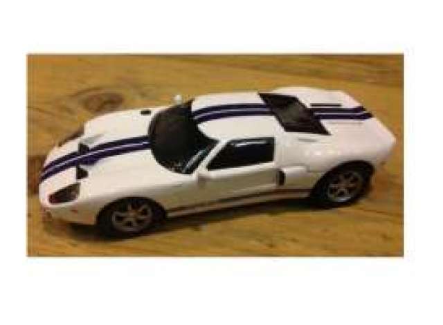 2002 Ford GT white with 2 blue stripes 1:43