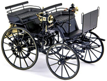 Indlæs billede til gallerivisning DAIMLER MOTORKUTSCHE 1886 DARK BLUEn REPRODUCTION 1:18
