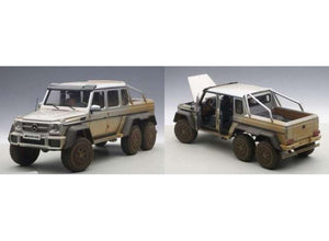 2013 Mercedes Benz G63 AMG 6x6, silver (muddy) 1:18