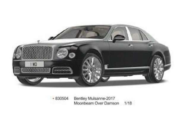 2017 Bentley Mulsanne, light emerald over midnight emerald 1:18