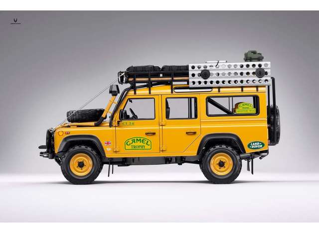 Land Rover Defender 110 Camel Trophy Edition, yellow 1:18
