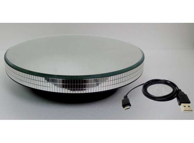 ROTARY BASE STAND WITH MIRROR SURFACE FOR 1:24 AND 1:18