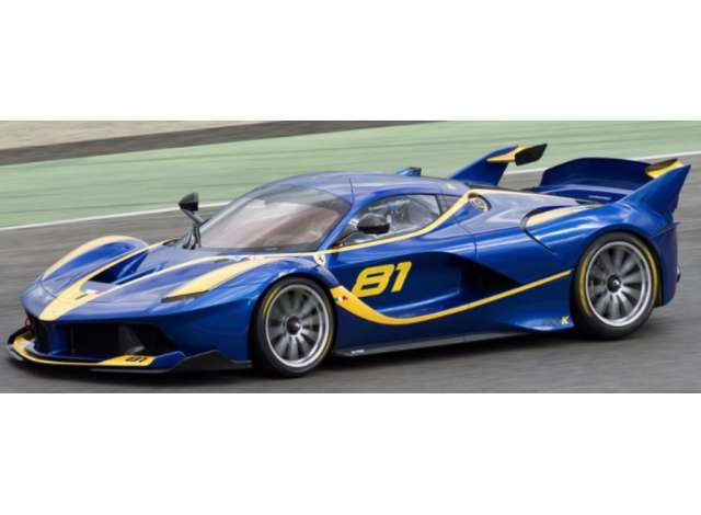2014 Ferrari FXX-K #81, blue metallic 1:18