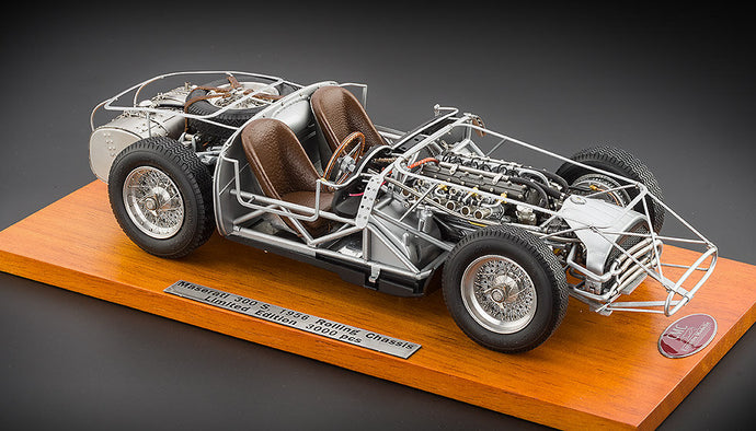 MASERATI TELAIO - 300S ROLLING CHASSIS 1956 SILVER 1:18