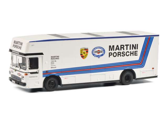 1/18 Mercedes Benz Racing Transporter *Martini Porsche*, white 1:18