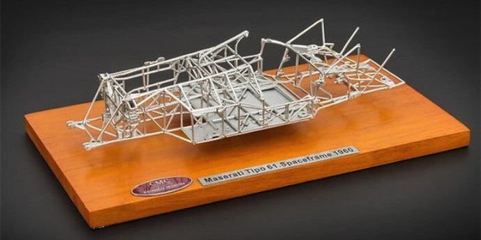MASERATI TIPO 61 BIRDCAGE SPACE FRAME 1960 Limited Edition aluminium 1:18