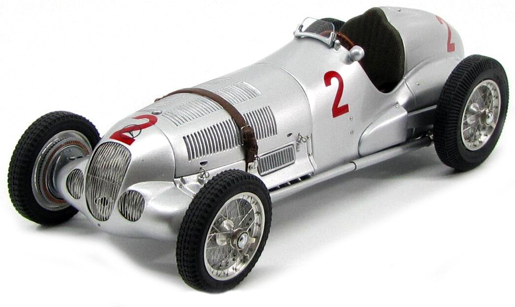 MERCEDES BENZ W125 #2 H. LANG GP DONINGTON 1937 Lim. Edition sølv 1:18