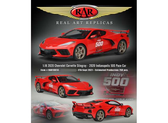 2020 Chevrolet Corvette Indianapolis 500 Pace Car 1:18