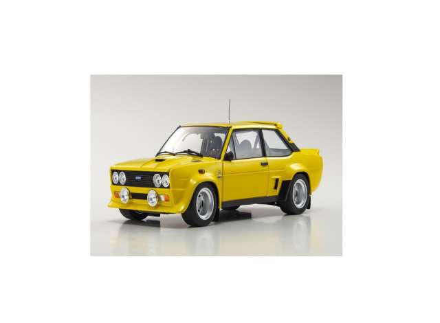 Fiat 131 Abarth, yellow 1:18