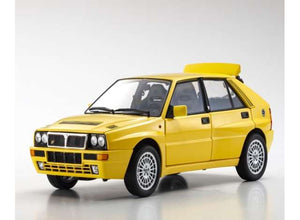 Lancia Delta HF Integrale, gialla yellow 1:18