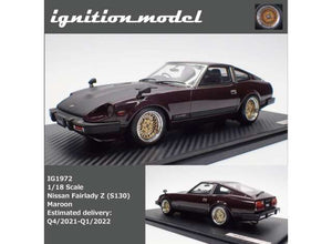 1/18 Nissan Fairlady Z (S130), maroon 1:18