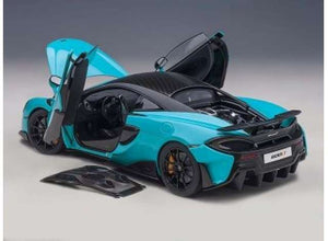 McLaren 600LT, light blue 1:18