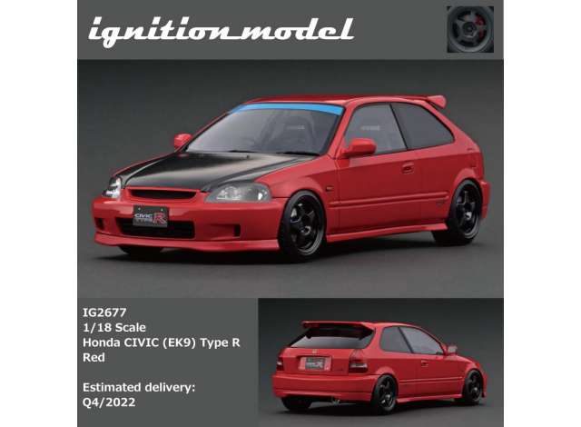 1/18 Honda Civic (EK9) Type R, red 1:18