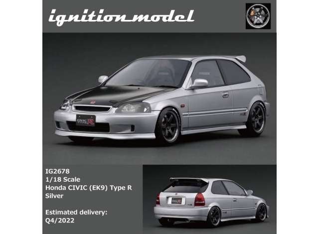 1/18 Honda Civic (EK9) Type R, silver 1:18
