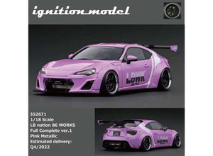 1/18 LB Works Toyota Nation 86 *LWBK* Full Complete Ver.1, pink metallic 1:18