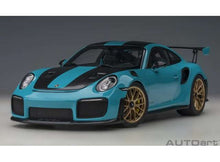 Indlæs billede til gallerivisning porsche 911 (991) GT2 weissach package, miami blue 1:18
