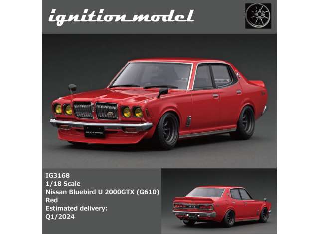 1/18 Nissan Bluebird U 2000GTX (G610), red 1:18
