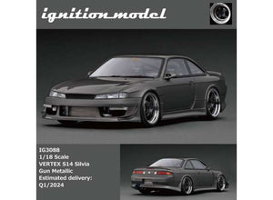 1/18 Vertex S14 Silvia, gun metallic 1:18