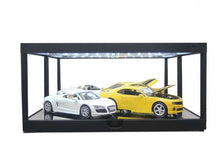Indlæs billede til gallerivisning Modern Led Show Case black with mirror back 1:18