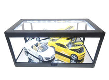 Indlæs billede til gallerivisning Modern Led Show Case black with mirror back 1:18