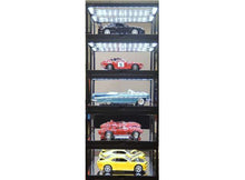 Indlæs billede til gallerivisning Modern Led Show Case black with mirror back 1:18