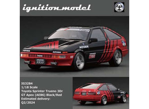 1/18 Toyota Sprinter Trueno 3dr GT Apex (AE86) *ADVAN*, red/black 1:18