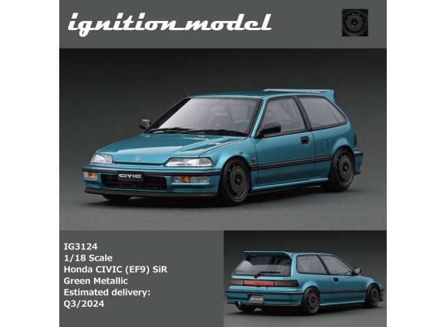 1/18 Honda Civic (EF9), green metallic 1:18