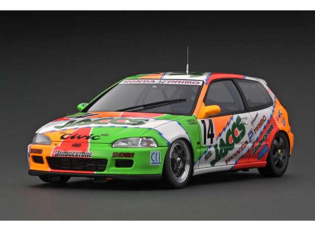 1/18 1993 Honda Civic JTC #73 *JACCS*, green/orange/white 1:18