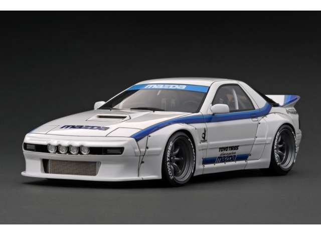 1/18 Mazda Pandem RX-7 (FC3S), white/blue 1:18