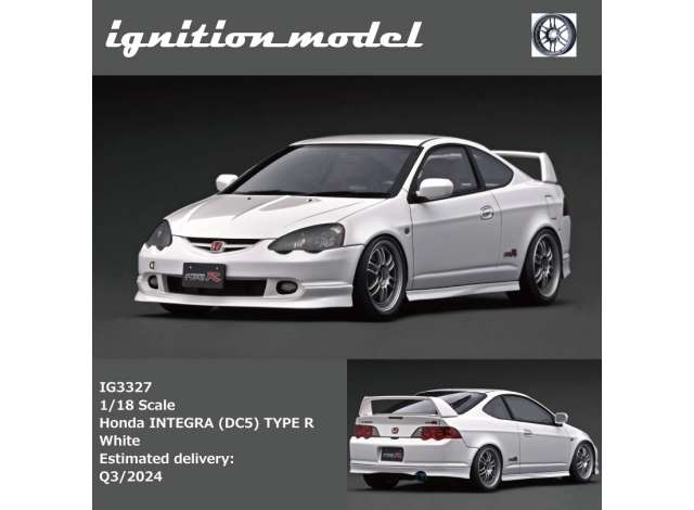 1/18 Honda INTEGRA (DC5) TYPE R, white 1:18