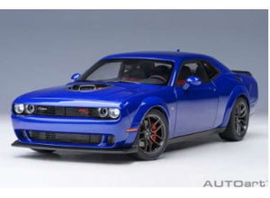 1/18 2022 Dodge Challenger R/T Scat Pack Shaker Widebody, indigo blue 1:18