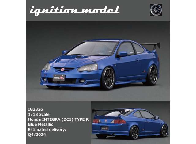 1/18 Honda INTEGRA (DC5) TYPE R, blue metallic 1:18 – NyeModelbiler.dk