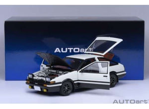 1/18 Toyota Sprinter Trueno (AE86) â€œProject Dâ€, white/black 1:18