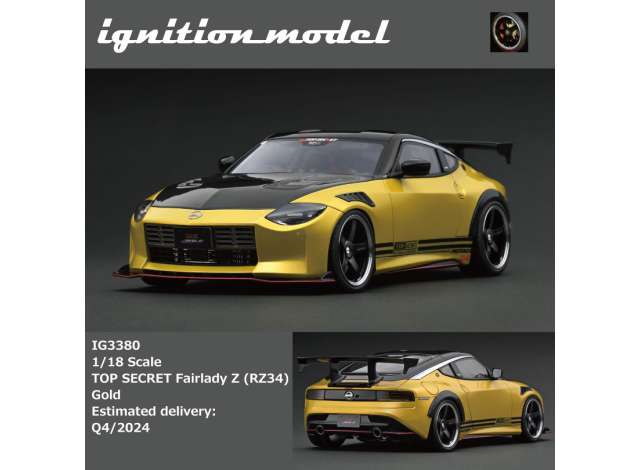 1/18 Nissan Top Secret Fairlady Z (RZ34), gold 1:18