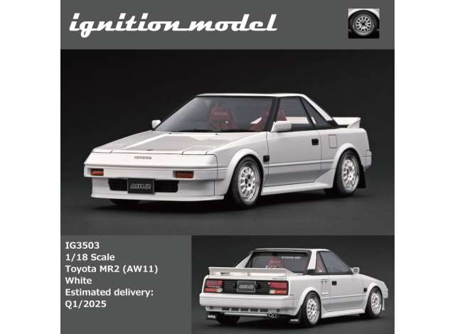 1/18 Toyota MR2 (AW11), white 1:18