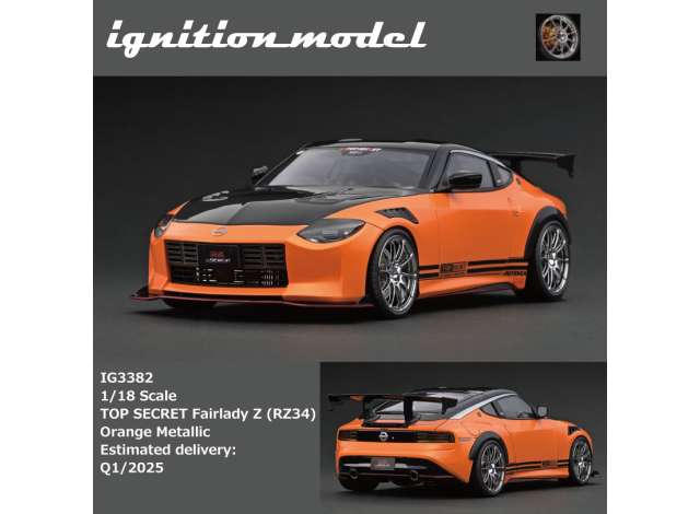1/18 Nissan Top Secret Fairlady Z (RZ34), orange metallic 1:18