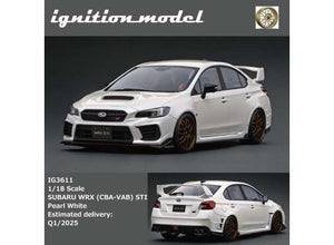 1/18 Subaru WRX (CBA-VAB) STI, pearl white 1:18