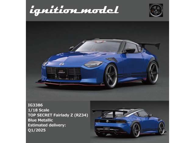 1/18 TOP SECRET Fairlady Z (RZ34), blue metallic 1:18