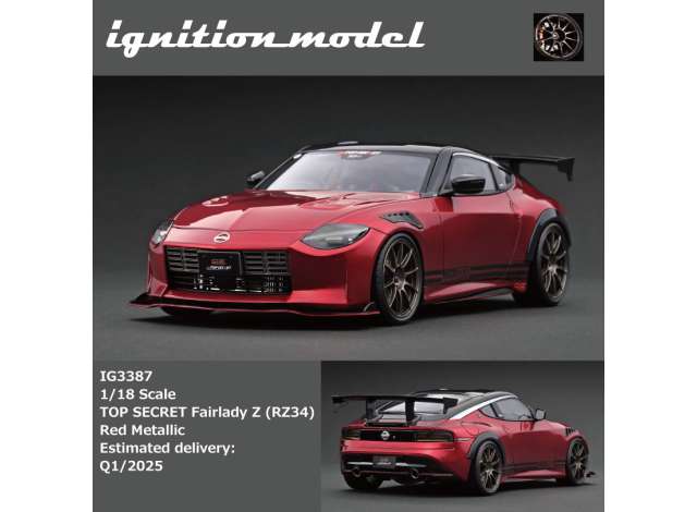 1/18 TOP SECRET Fairlady Z (RZ34), red metallic 1:18
