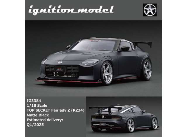 1/18 TOP SECRET Fairlady Z (RZ34), matte black 1:18