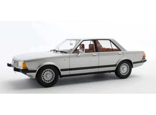 1/18 1978 Ford Granada 2.8 Ghia Saloon, silver metallic 1:18