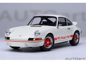 1/18 Porsche 911 Carerra 2.7 RS, Grandprix white with red stripes 1:18